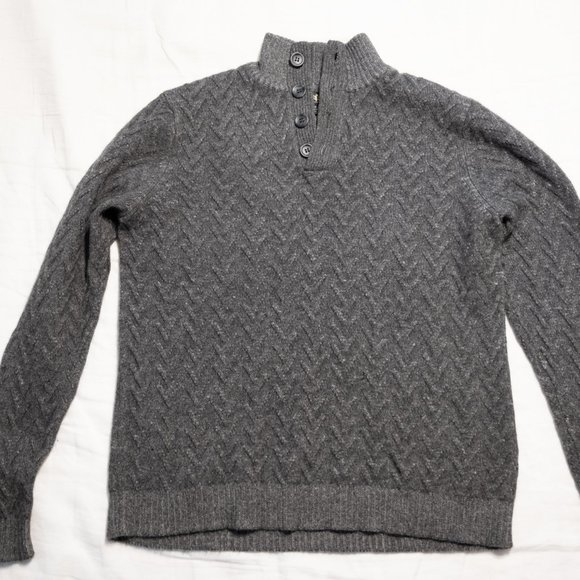 Charcoal Cashmere Sweater - Picture 5 of 5